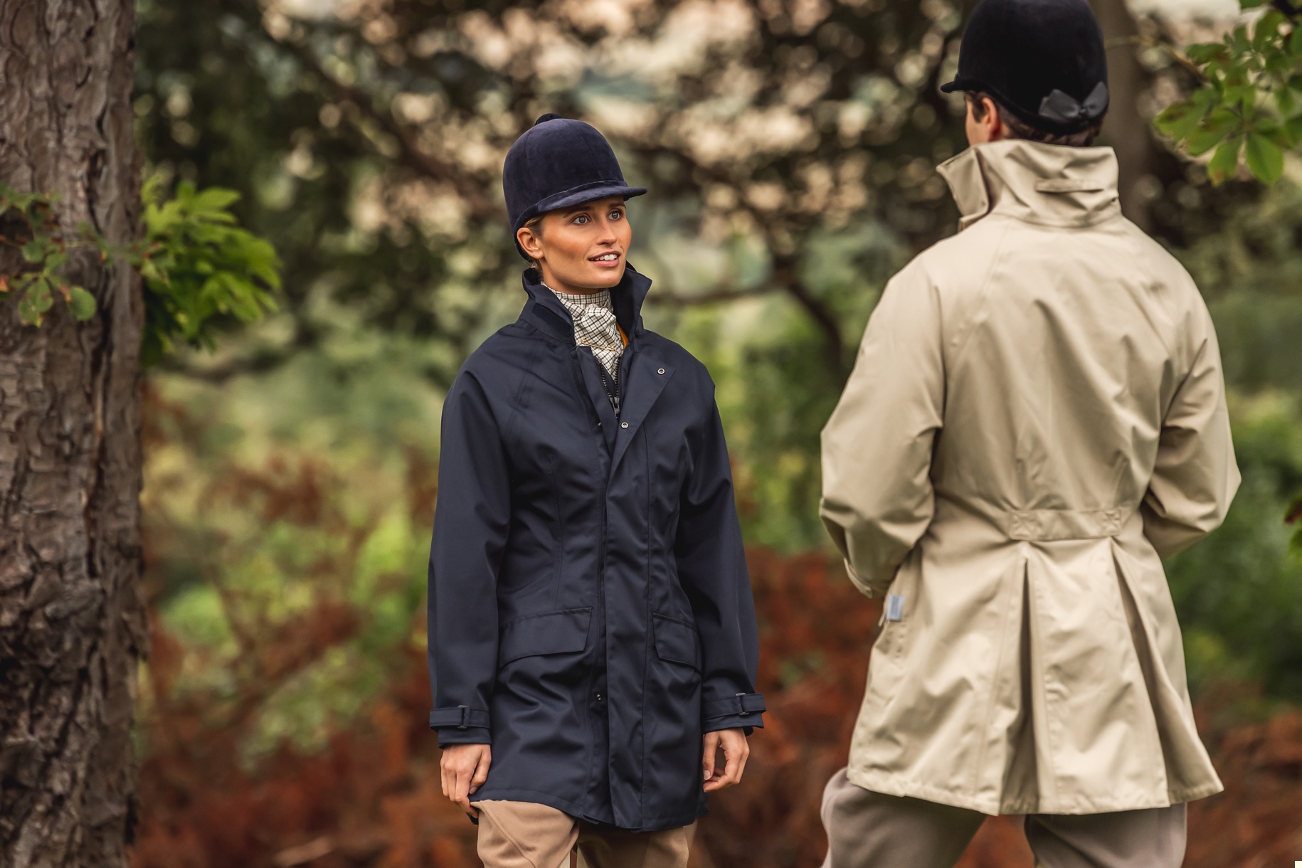 navy waterproof coat